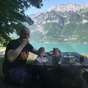 Taking a break in Switzerland
